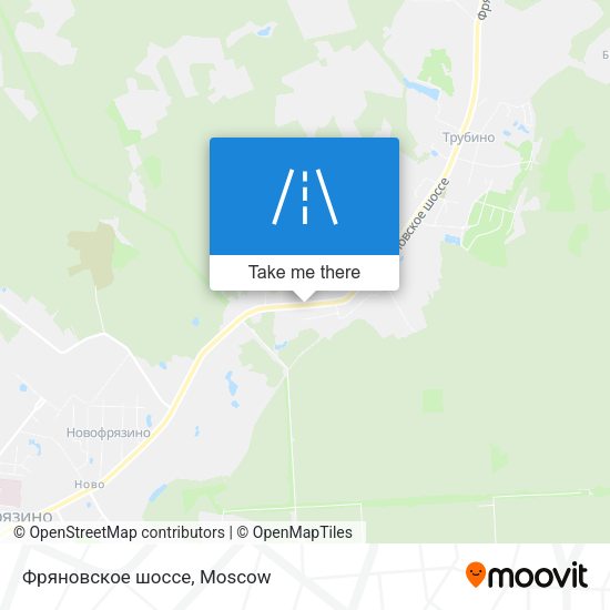 Фряновское шоссе map