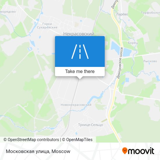 Московская улица map