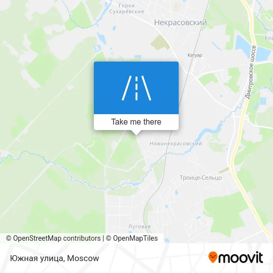 Южная улица map