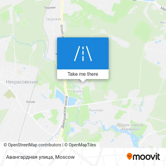 Авангардная улица map