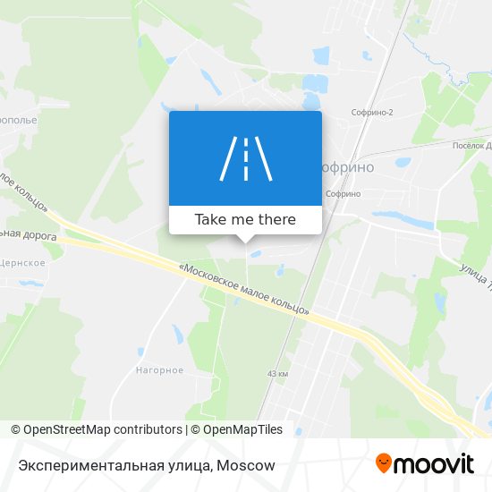 Экспериментальная улица map