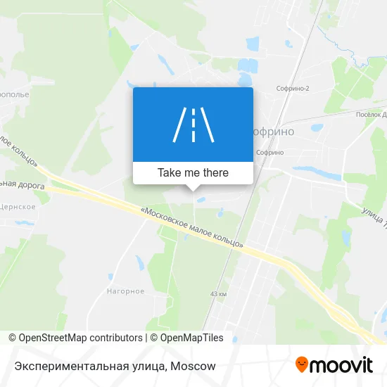 Экспериментальная улица map