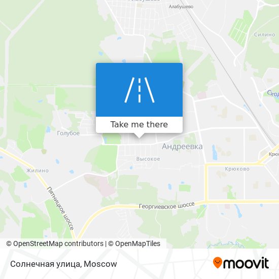 Солнечная улица map