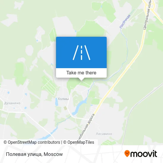 Полевая улица map