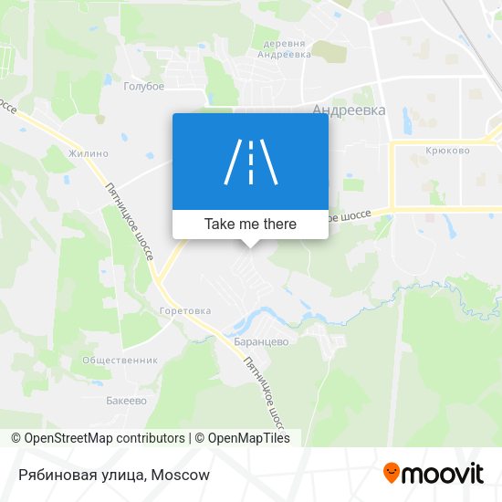 Рябиновая улица map
