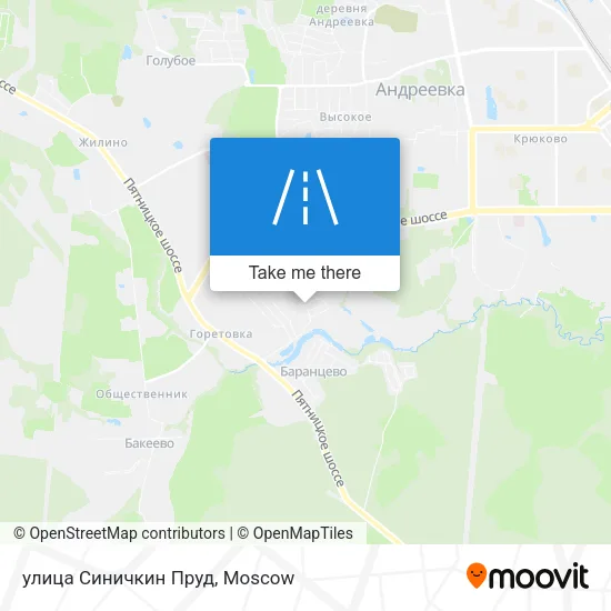 улица Синичкин Пруд map