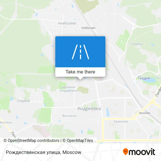 Рождественская улица map