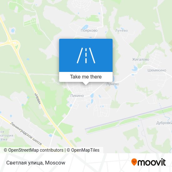 Светлая улица map