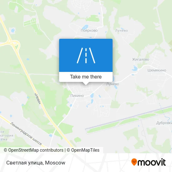 Светлая улица map