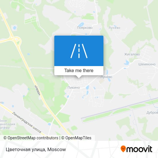 Цветочная улица map