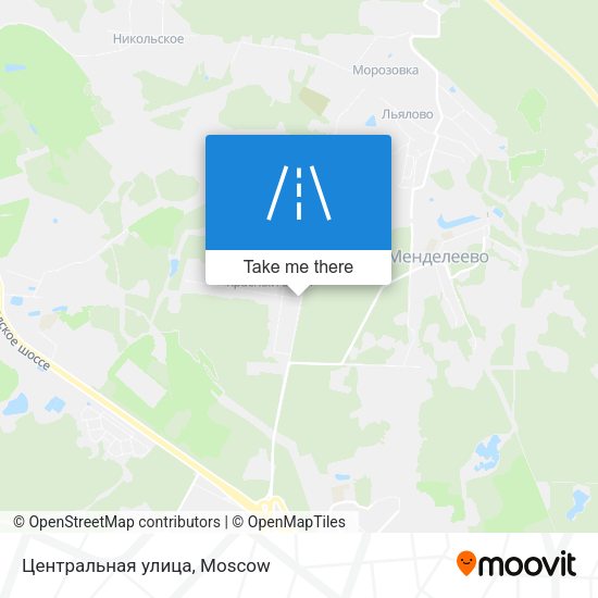 Центральная улица map