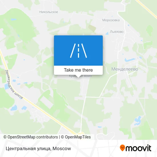 Центральная улица map