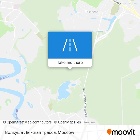 Волкуша Лыжная трасса map