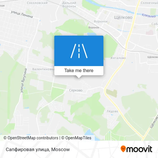 Сапфировая улица map