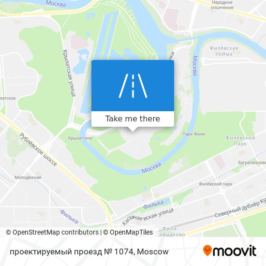 проектируемый проезд № 1074 map