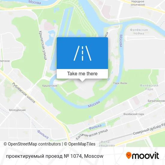 проектируемый проезд № 1074 map