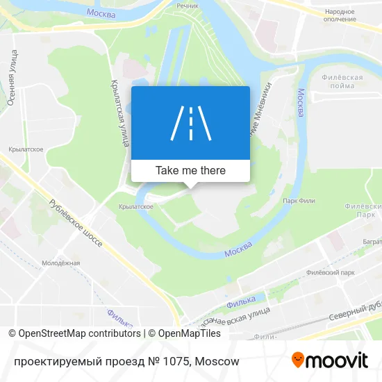 проектируемый проезд № 1075 map