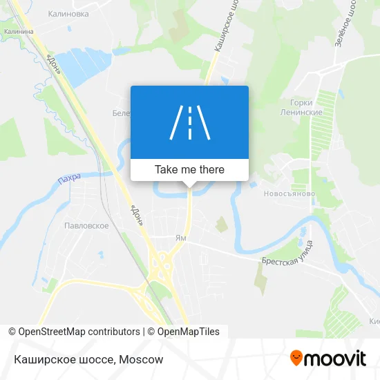 Каширское шоссе map