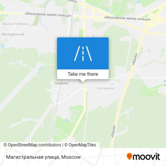 Магистральная улица map