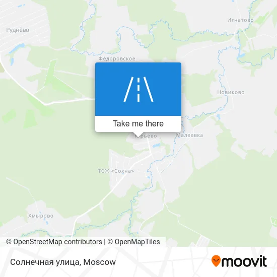 Солнечная улица map