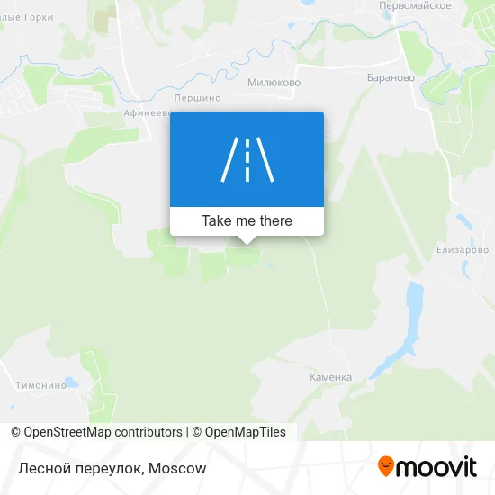 Лесной переулок map
