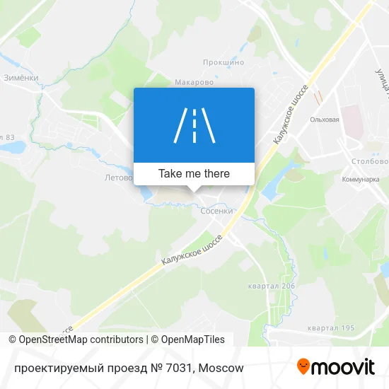 проектируемый проезд № 7031 map