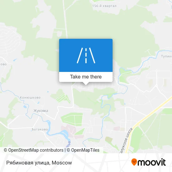 Рябиновая улица map