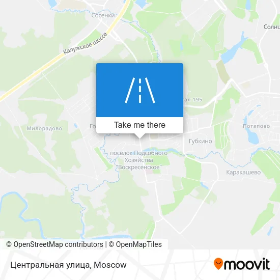 Центральная улица map