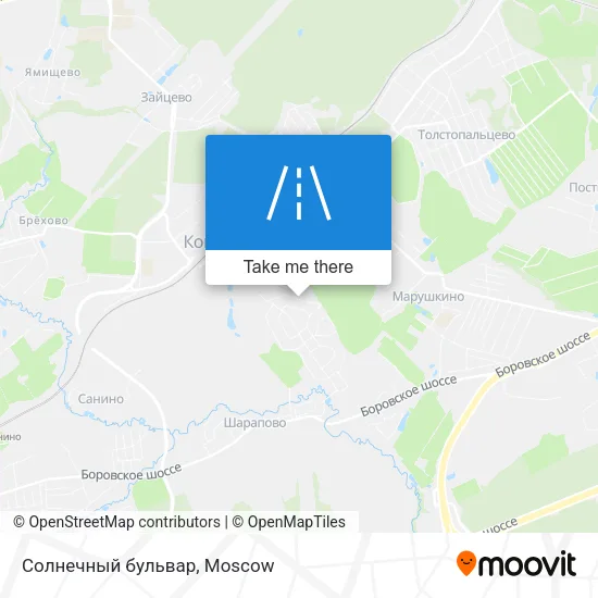 Солнечный бульвар map