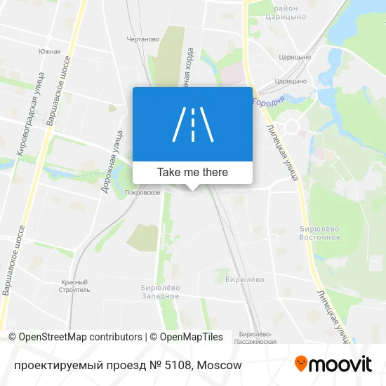 проектируемый проезд № 5108 map