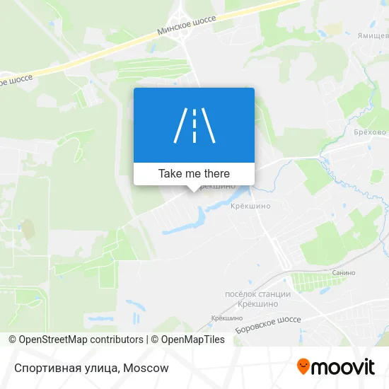 Спортивная улица map