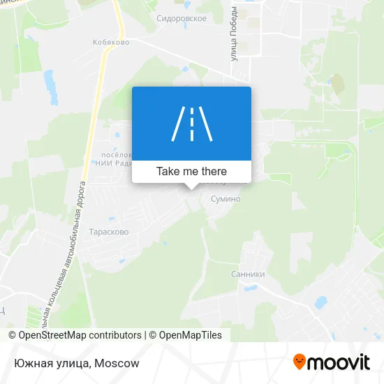 Южная улица map