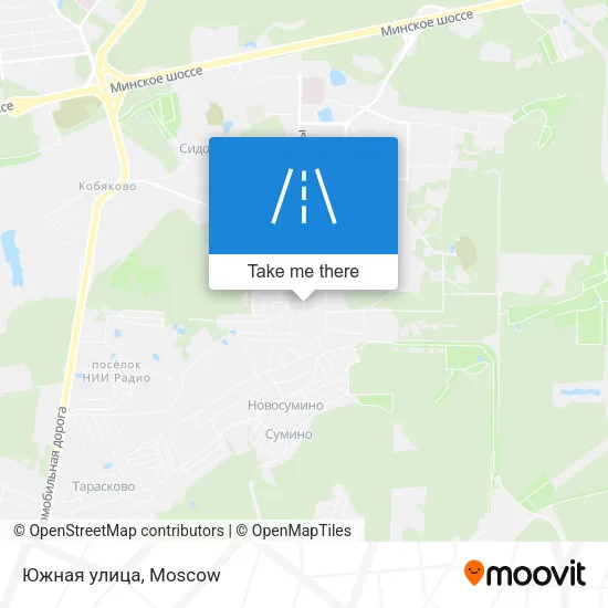 Южная улица map