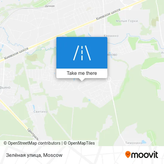 Зелёная улица map