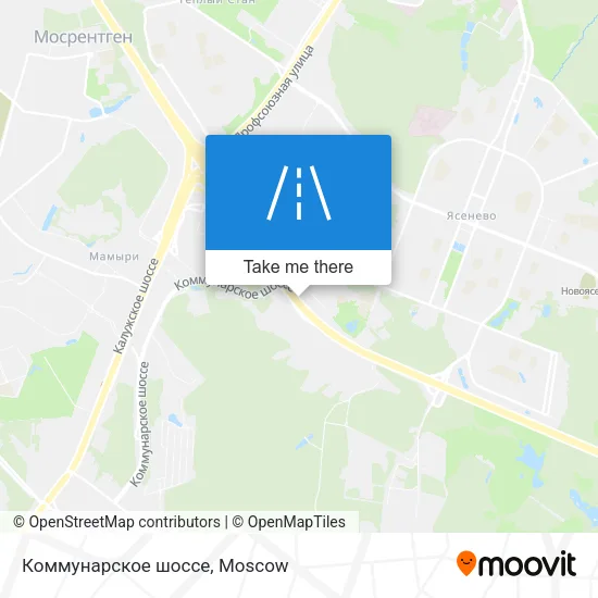 Коммунарское шоссе map