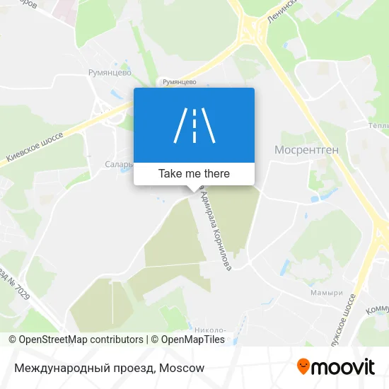 Международный проезд map