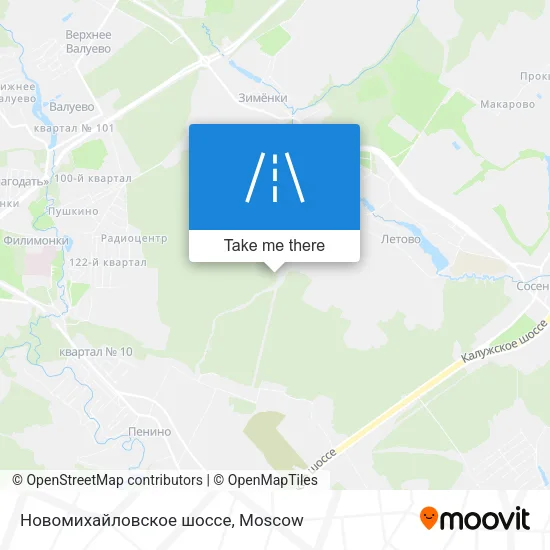 Новомихайловское шоссе map