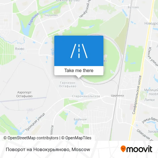 Поворот на Новокурьяново map