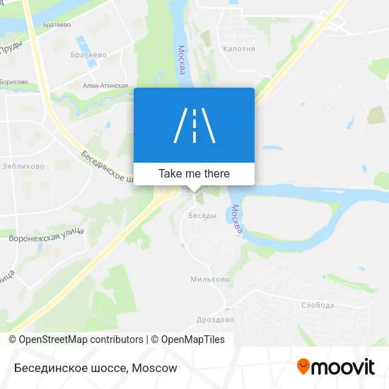 Бесединское шоссе map