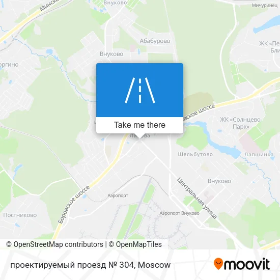 проектируемый проезд № 304 map