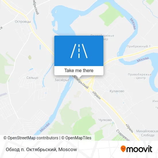 Обход п. Октябрьский map