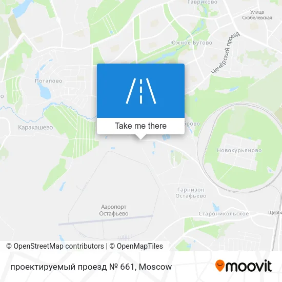 проектируемый проезд № 661 map