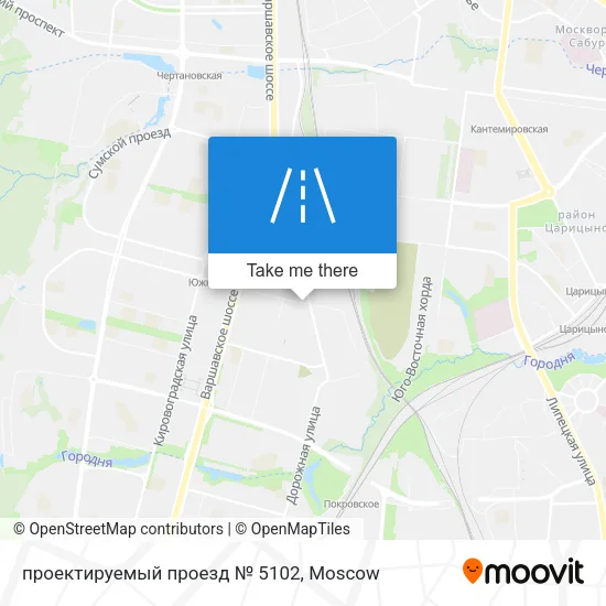 проектируемый проезд № 5102 map