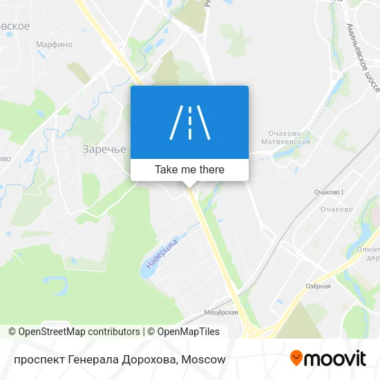проспект Генерала Дорохова map