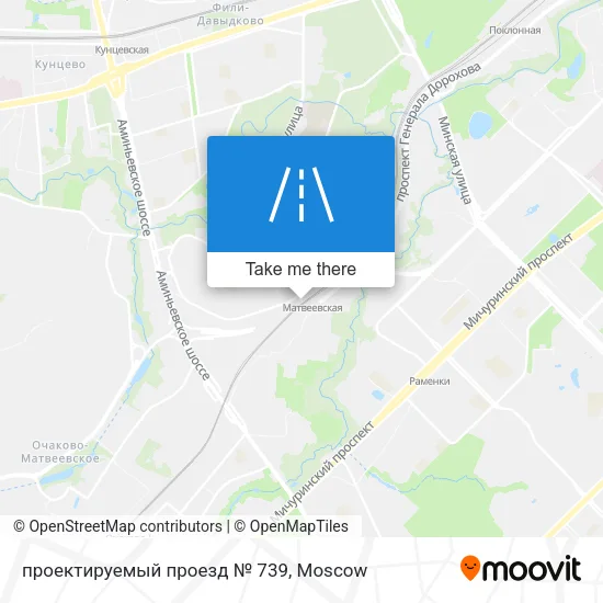 проектируемый проезд № 739 map