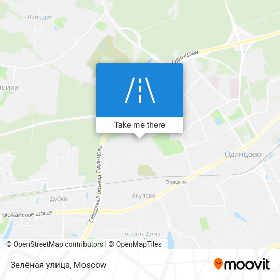 Зелёная улица map