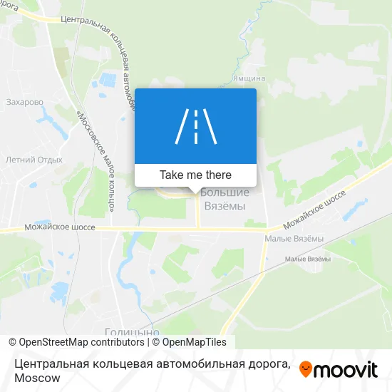 Центральная кольцевая автомобильная дорога map