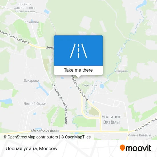 Лесная улица map