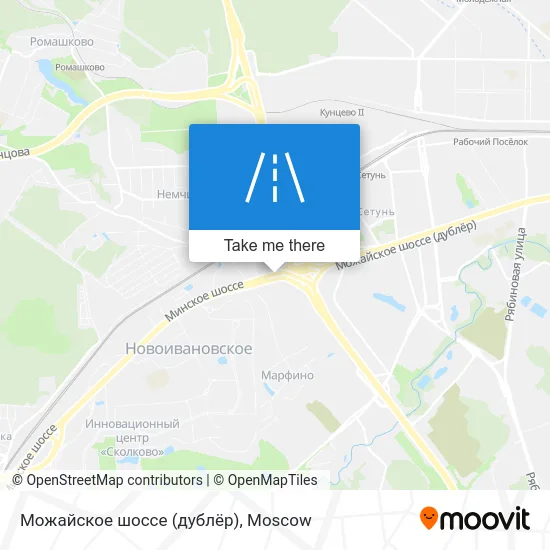 Можайское шоссе (дублёр) map