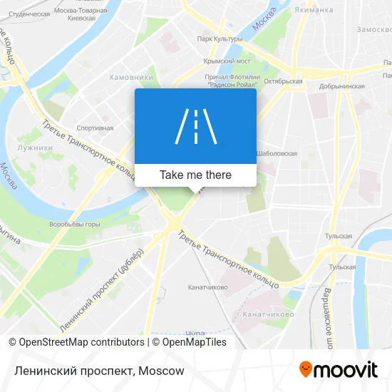 Ленинский проспект map